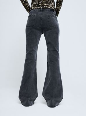 Imagen 2 del producto Jeans Flare Low Rise Bolsillos Ribeteados