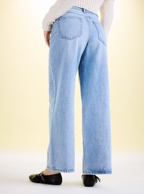 Imagen 2 del producto Jeans Baggy Tiro Bajo Lavados Denim