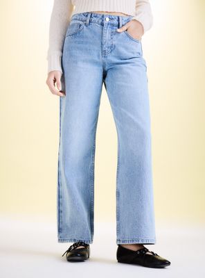 Jeans Baggy Tiro Bajo Lavados Denim