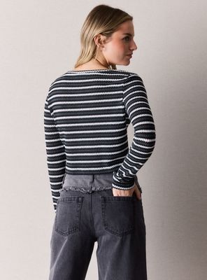 Imagen 2 del producto Polera Rayada con Botones