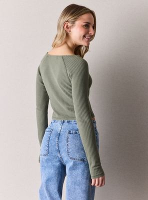 Imagen 2 del producto Polera con Cuello Redondo y Lavado