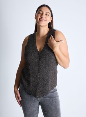 Chaleco sin Mangas Metalizado Curvy