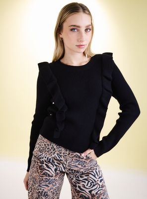 Sweater Vuelos Costados Frontal Espalda