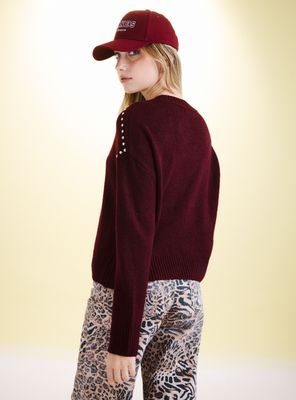 Imagen 2 del producto Sweater Cuello Mock con Corte en Escote