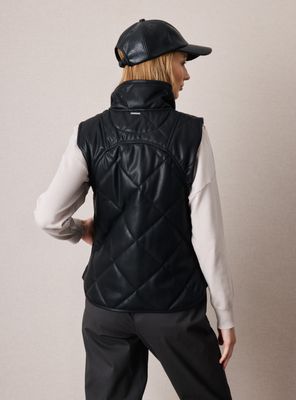 Imagen 2 del producto Chaqueta sin Mangas de Cuero Sintético y Cortes