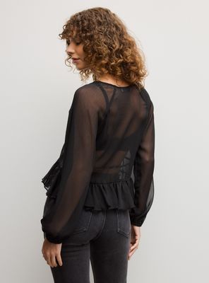 Imagen 2 del producto Blusa Transparencia con Vuelos