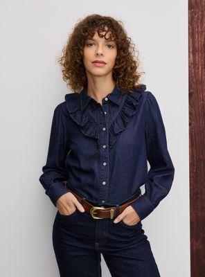 Blusa Vuelos Delanteros y Vuelos Espalda