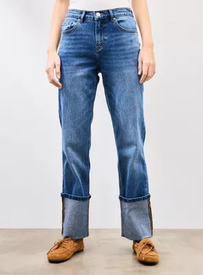 Imagen 1 del producto Jeans Straight Roll Up