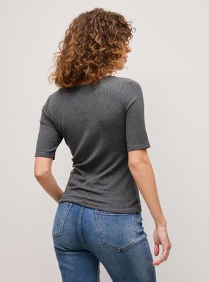 Imagen 2 del producto Polera Manga Codo Acanalada