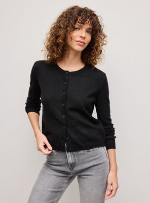 Chaleco Cárdigan con Aplicación Joyas