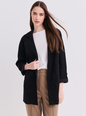 Blazer Look Suede Roll Up