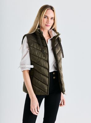 Imagen 1 del producto Parka sin Mangas Cordón Cuello con Piedras Decorativas