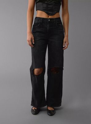 Jeans AE Stretch Super High-Waisted Baggy Wide-Leg