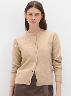 Chaleco Botones Detalle Brillo