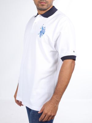 Imagen 2 del producto Polera Piqué Mangas Cuello en Contraste