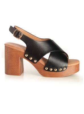 Sandalia Tacha y Taco Cuadrado  Mujer