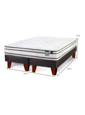 Imagen 2 del producto Cama Europea Innova 2 Plazas Box Base Dividida + Set Muebles Lorraine