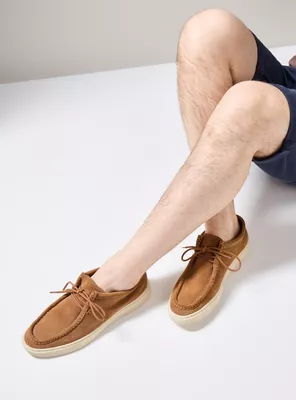 Zapato Casual Sport Cuero Cordones Hombre