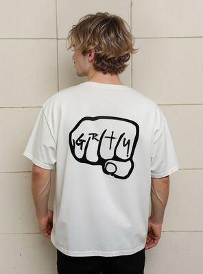 Imagen 2 del producto Polera Manga Corta Fist Print Oversize