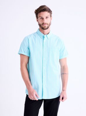 Camisa Cuadros Manga Corta