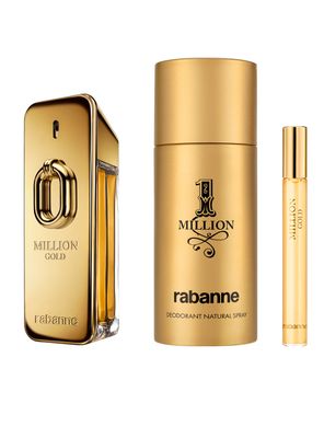 Set Perfume Million Gold Intense EDP Hombre 100 ml + Desodorante 150 ml + EDP 10 ml Rabanne