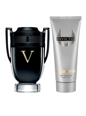Set Perfume Invictus Victory Extreme EDP Hombre 100 ml + Shampooing All Over 100 ml Rabanne