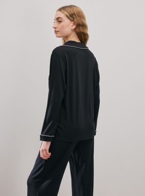 Imagen 2 del producto Pijama Camisero Piping en Contraste