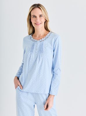 Pijama Estampado con Detalles en el Delantero