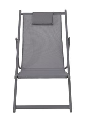 Reposera con Almohada Gris