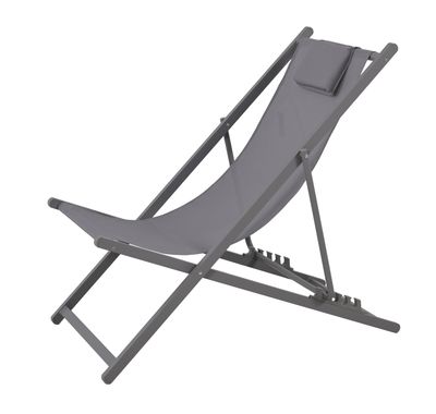 Imagen 2 del producto Reposera con Almohada Gris