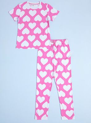 Pijama Estampado Corazones