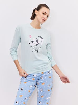 Polera Pijama Estampada Ármalo Woof