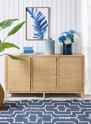 Buffet Ratan 3 Puertas 85x40x160 cm