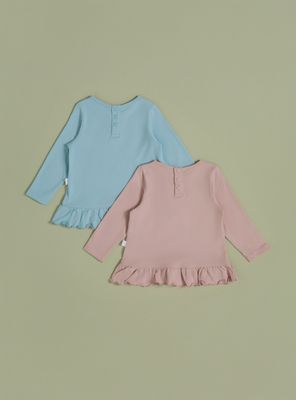 Imagen 2 del producto Polera Bipack con Estampado Clásico y Vuelos Abajo