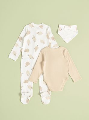 Imagen 2 del producto Conjunto Tripack Body, Osito y Babero a Juego