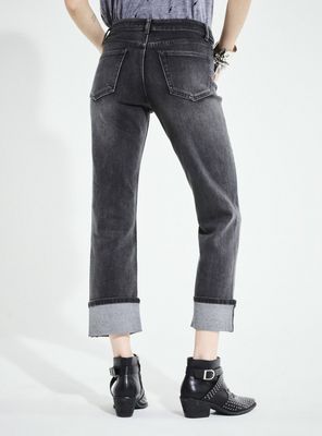 Imagen 2 del producto Jeans Slim Fit Roll Up Tiro Medio