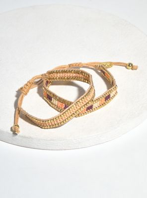 Set de Pulseras Colores Tejidas