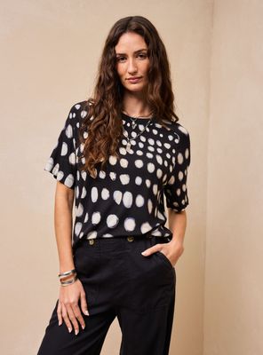 Polera Estampado Lunares