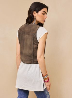 Imagen 2 del producto Blusa Gillet de Gamuza