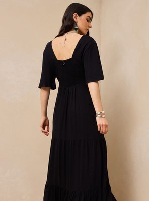 Imagen 2 del producto Vestido Tela con Jacquard al Tono