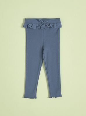 Calza Rib Broderie Niña