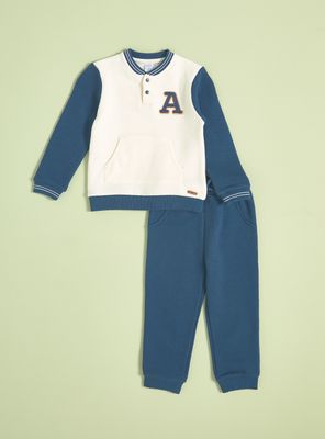 Conjunto Color Block Letra Niño