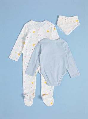 Imagen 2 del producto Conjunto 3 Piezas de Osito, Body y Babero a Juego
