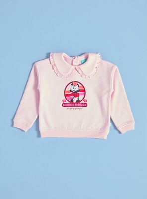 Polerón con Cuello Bobo y Estampado Frontal Minnie