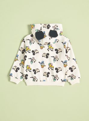 Imagen 2 del producto Polerón Estampado con Cierre y Orejas Mickey