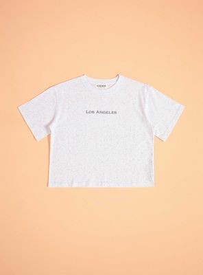 Polera Glitter y Focal Print
