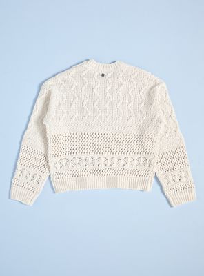 Imagen 2 del producto Sweater Punto Fantasía con Calado Niña