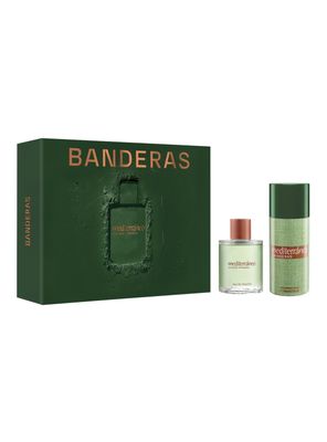 Set Perfume Mediterráneo EDT Hombre 100 ml + 24h Desodorante Spray 150 ml Banderas