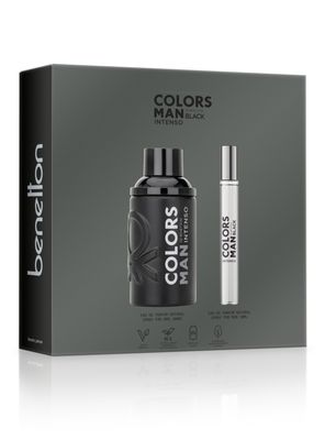 Imagen 2 del producto Set Perfume United Colors Black Intenso EDP Hombre 100 ml + 10 ml