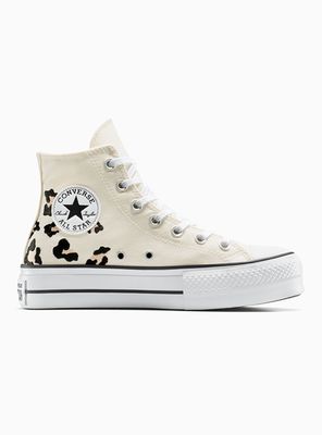Zapatilla Urbana Detalle Animal Print All Star Lift Mujer